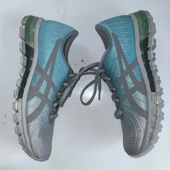 ASICS | Gel-Quantum 180 Womens running shoes Grey & Blue | Size 8.5 - Picture 4 of 9